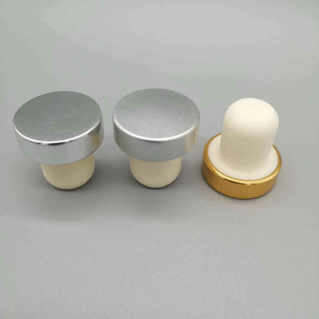 定制电化铝高分子t型塞氧化铝瓶塞白酒高分子瓶塞果酒t型盖红酒塞