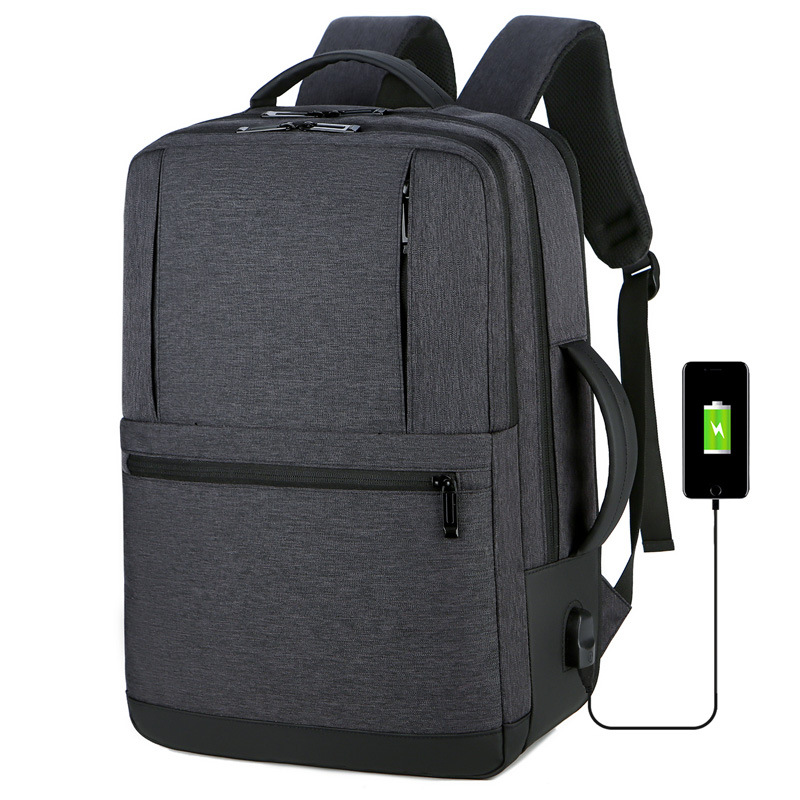 Large Capacity Scalable Travel Backpack Cross-Border New Arrival USB Multi-Function Waterproof Business Men's Computer Backpack