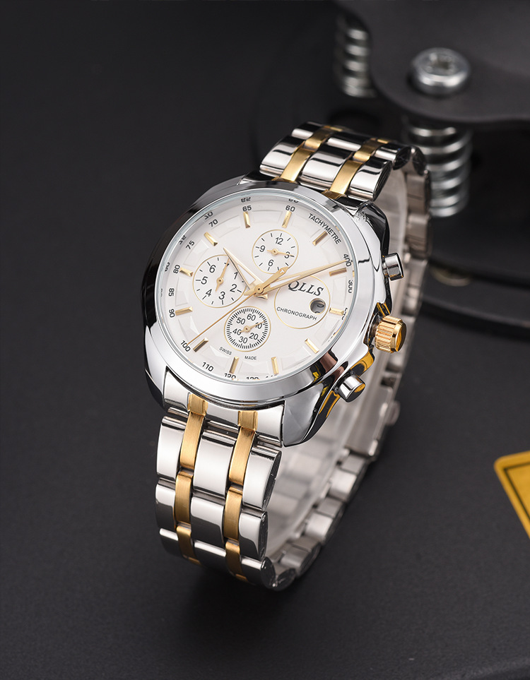 奇洛时品牌镶钻陀飞轮镂空全自动机械表男士手表防水男表厂家批发