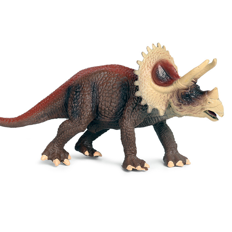 儿童恐龙玩具实心三角龙牛龙腕龙侏罗纪霸王龙仿真恐龙模型摆件