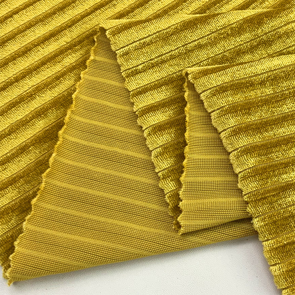 现货 大抽条 秋冬季女士绒服卫衣休闲服家居服时装布料 针织面料