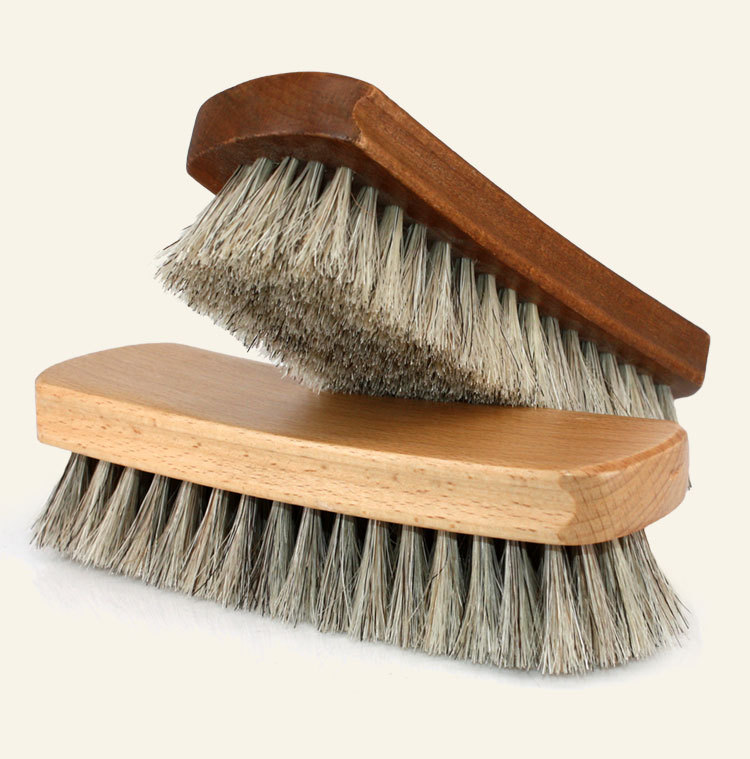 榉木特大号马毛刷 大号除尘抛光刷 木质马毛刷上油除尘鞋刷21cm