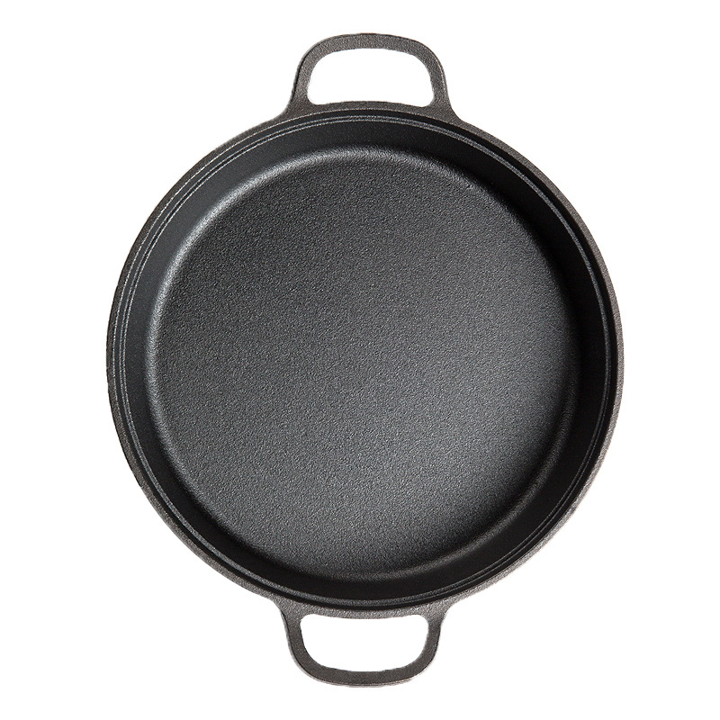 定制物理量大无涂层铸铁锅