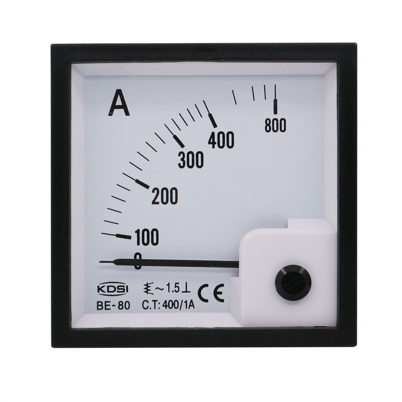 厂家供应指针式交流电流表be-80 ac400/1a方形配电柜用电表头
