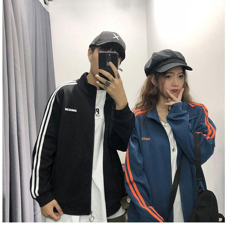 ins春秋外套韩版宽松女学生bf潮牌棒球服运动服情侣装洋气上衣潮