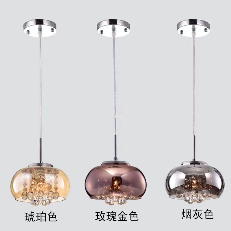 Light Luxury New LED Art Lamps Dining Room Bar Table Personalized Creative Post-Modern Simple Dining Hanging Crystal Chandelier