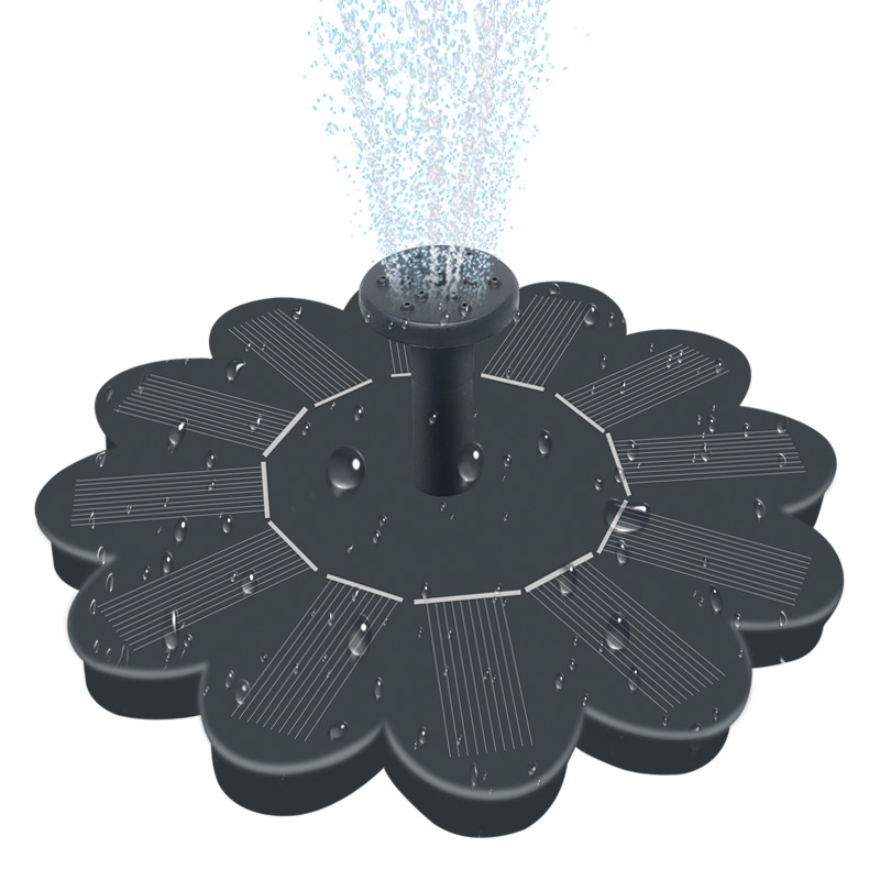 太阳能喷泉水泵喷泉池小型景观造景户外庭院向日葵形状微型喷水器