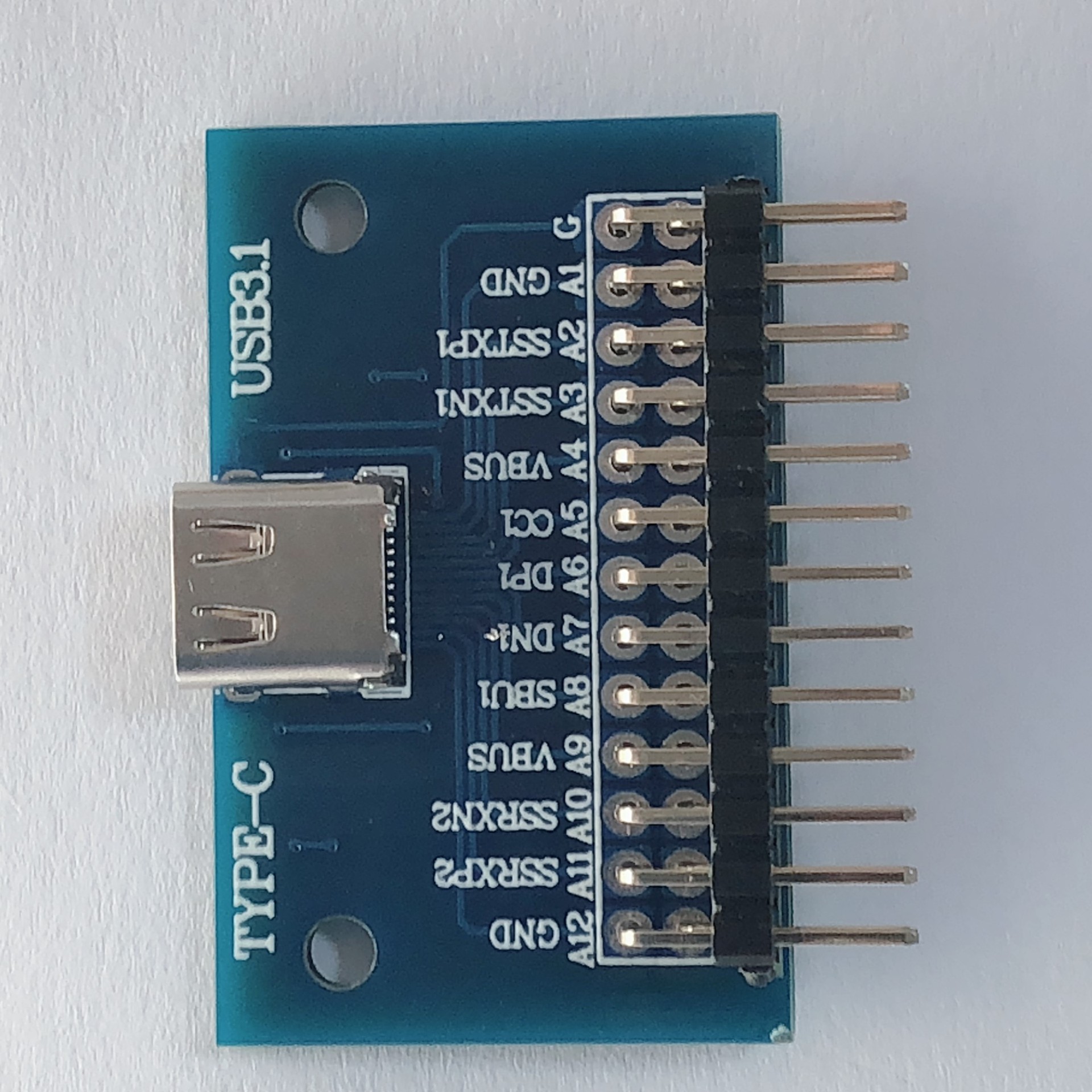 双面正反插typec母头测试板usb3.1带pcb板24p满p母座连接器可定制