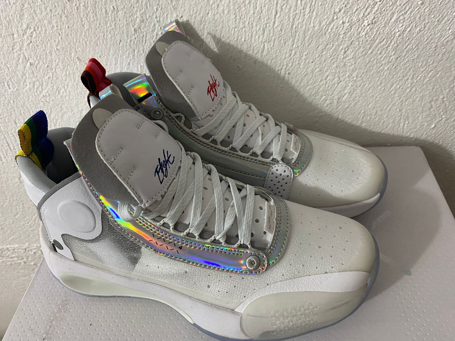 新款jax aj34白银篮球鞋男鞋防滑球鞋耐磨鞋乔34莆田运动鞋休闲鞋