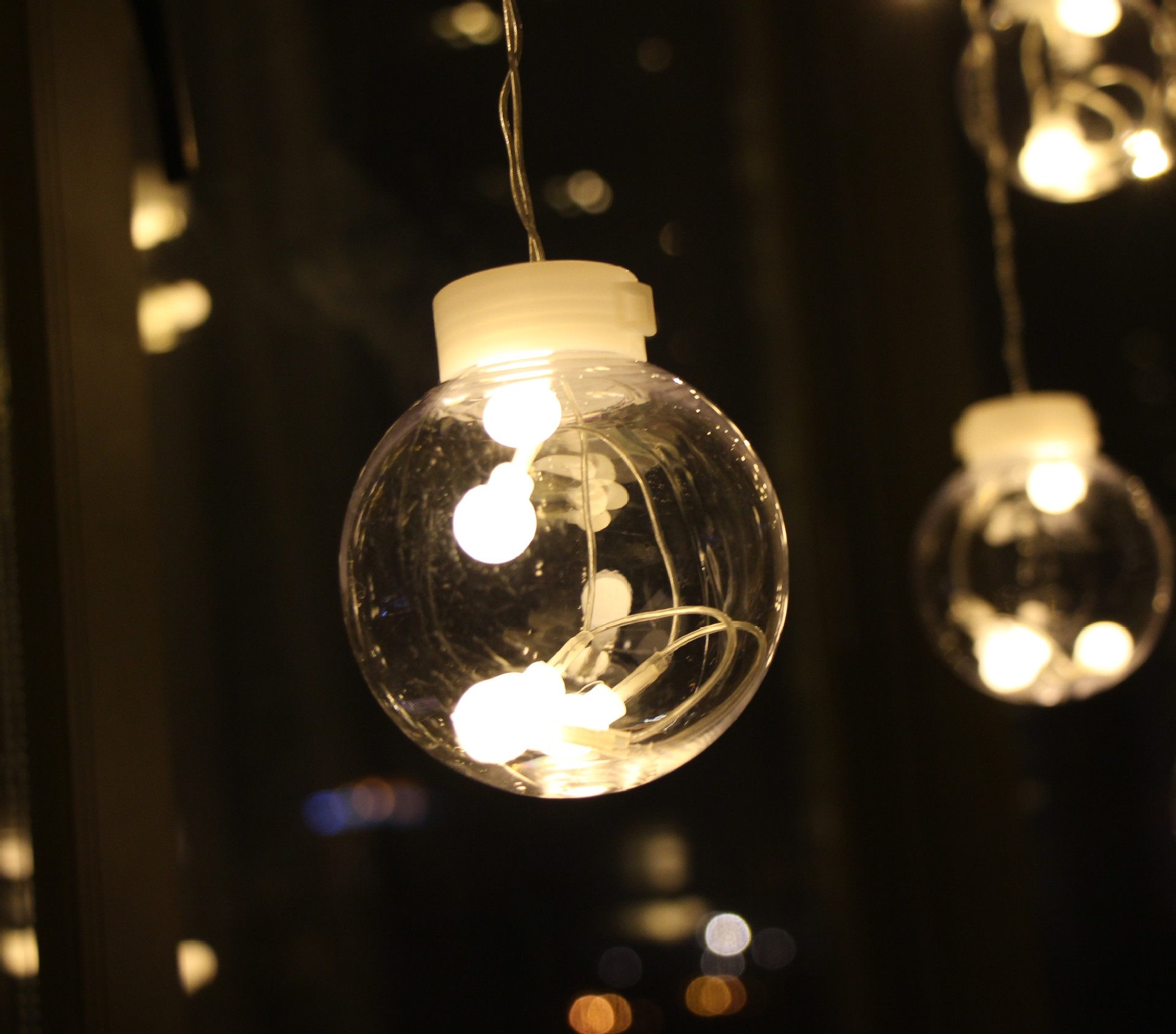 许愿球心愿球led彩灯闪灯串灯插电家居节日庭院窗帘灯装饰灯