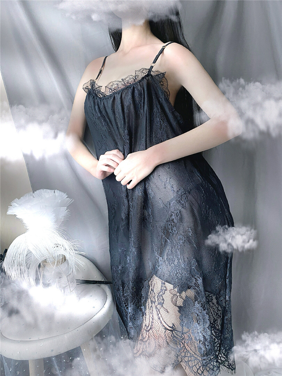 大码180斤可穿 高端情趣内衣性感诱惑蕾丝吊带睡衣套装睡裙家居服