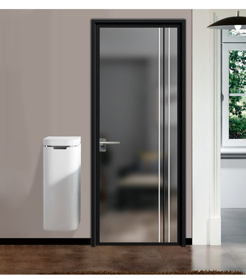 铝合金平开门定作钢化玻璃厨卫浴室门厨房门卫生间门佛山工厂