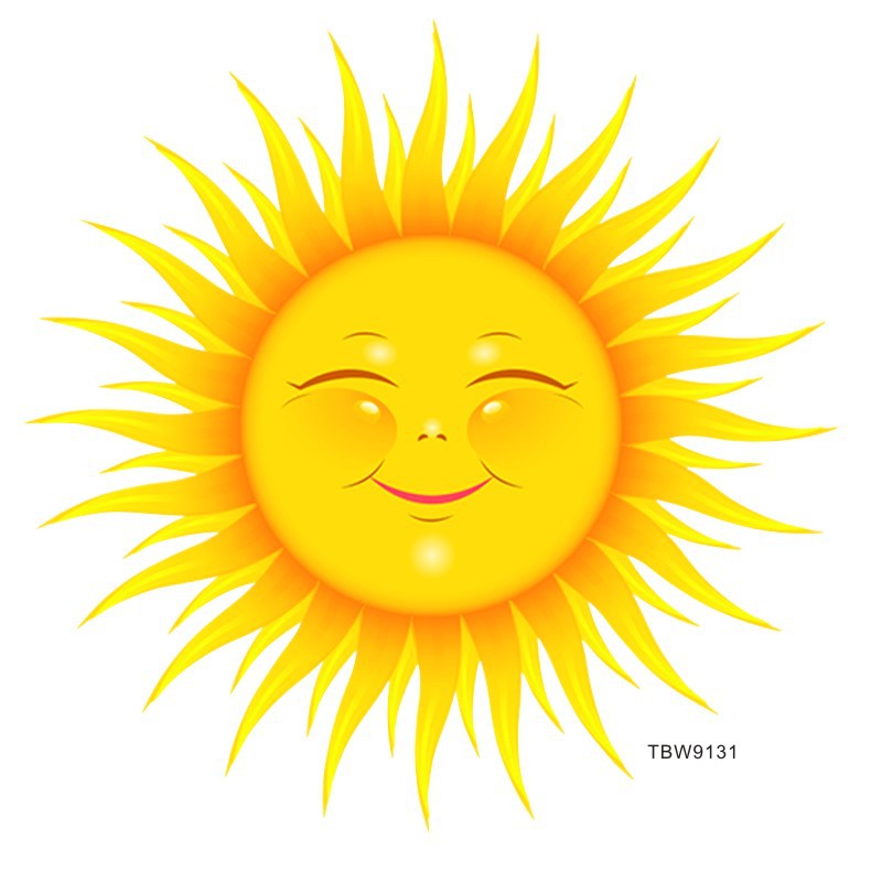 亚马逊热卖卡通太阳门贴 创意儿童房墙壁装饰贴纸pvc定制墙贴自粘