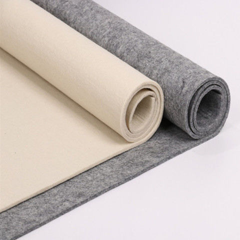 纯羊毛书法毛毡垫书画毡布国画毛毯练习写毛笔字的桌垫子白灰两色