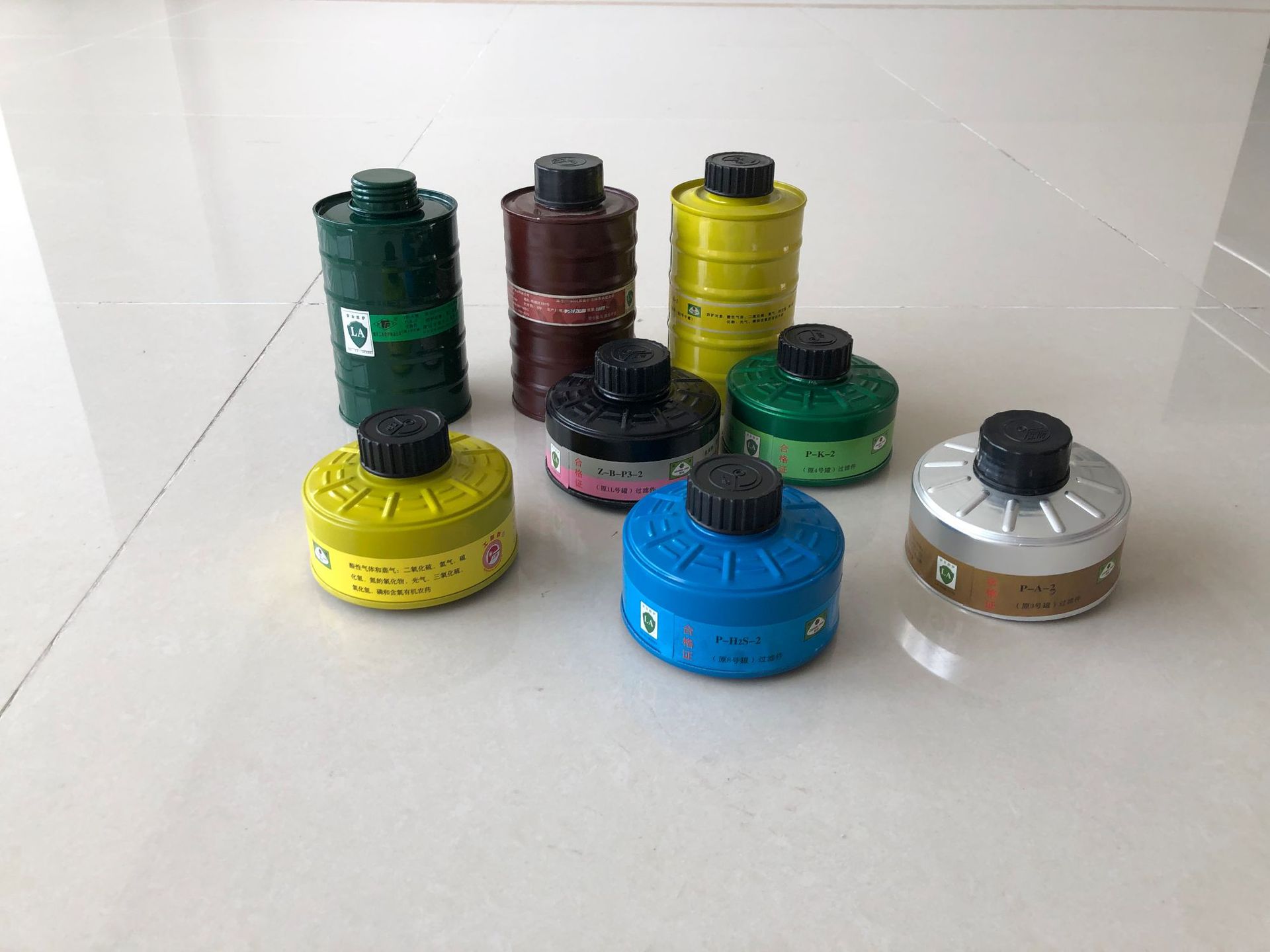 8号p-h2s 蓝色防硫化氢滤毒罐