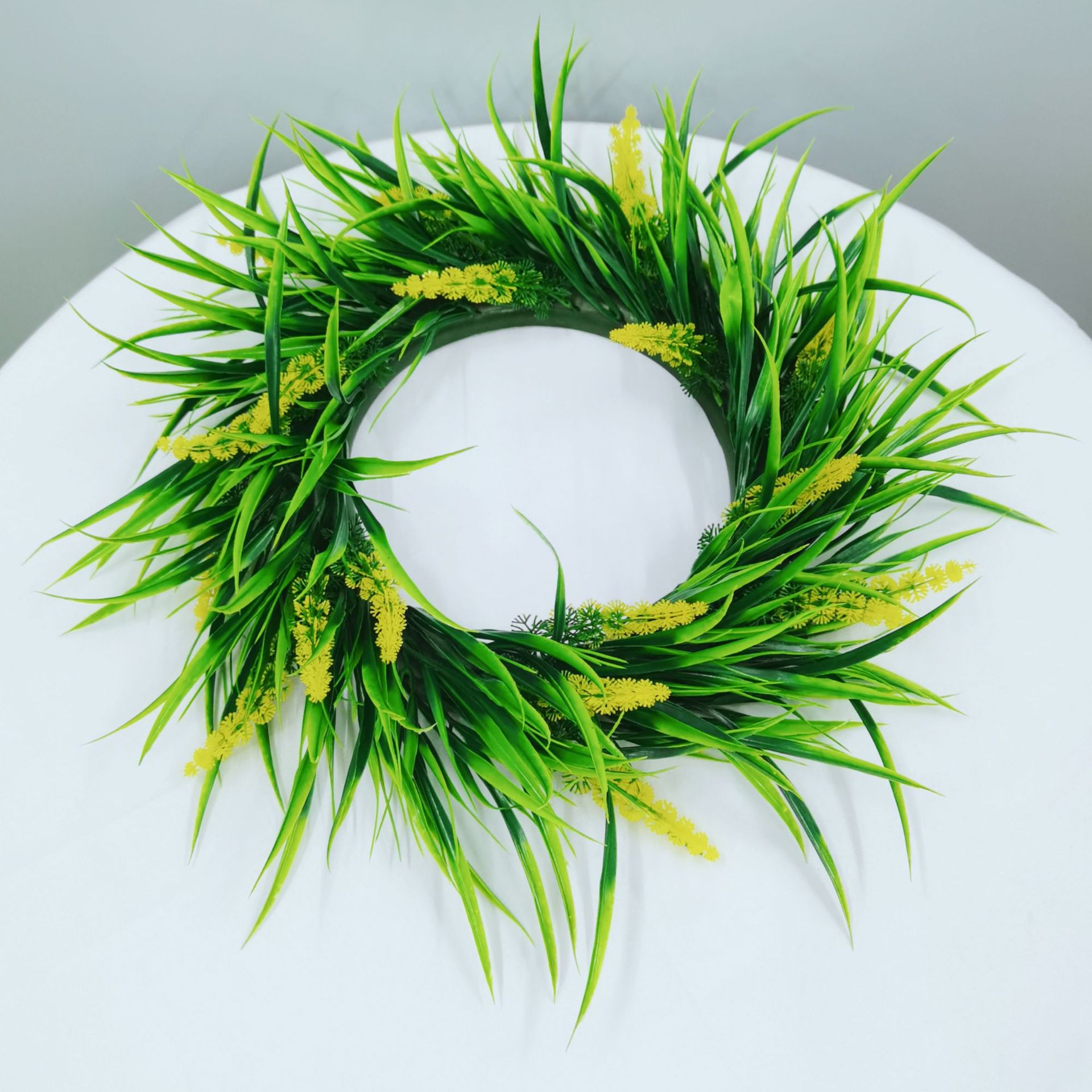 仿真花环 中号金钱塔草环 门饰挂件婚庆装饰 田园美式门环