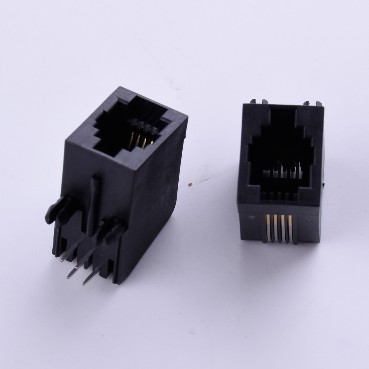 90度直插系列5521 扁针分体式 6p6c 接周边信号接口插头