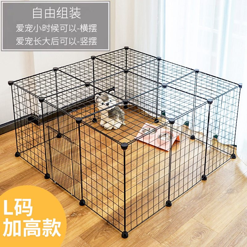 Dog Fence Pet Indoor with Toilet Dog Cat Cage Isolation Gate Fence Free Combination Small and Medium-Sized Dogs Fence