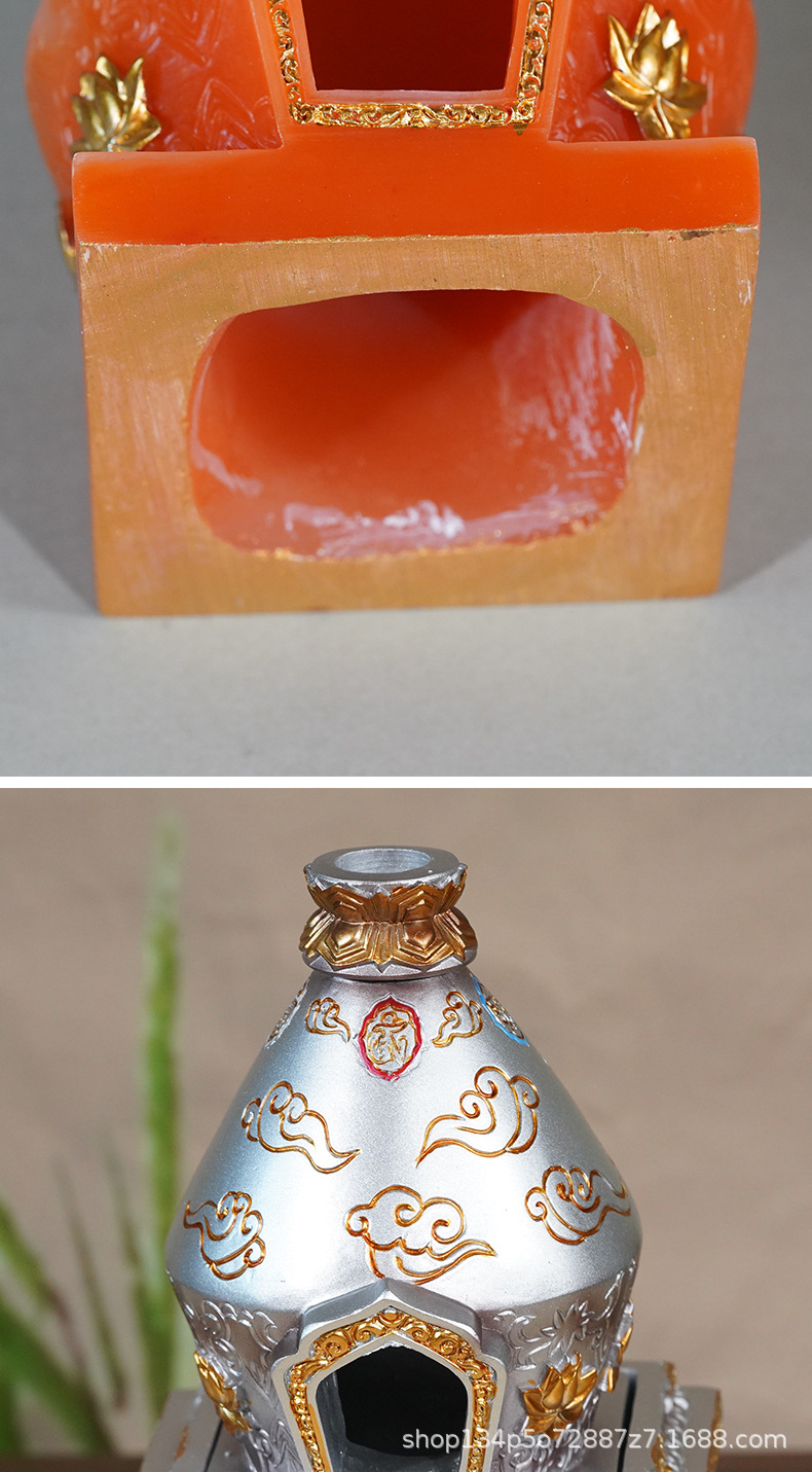 煨烟炉烟供炉家用供佛藏式塔型食子香炉烟供盘施食香薰炉煨桑炉