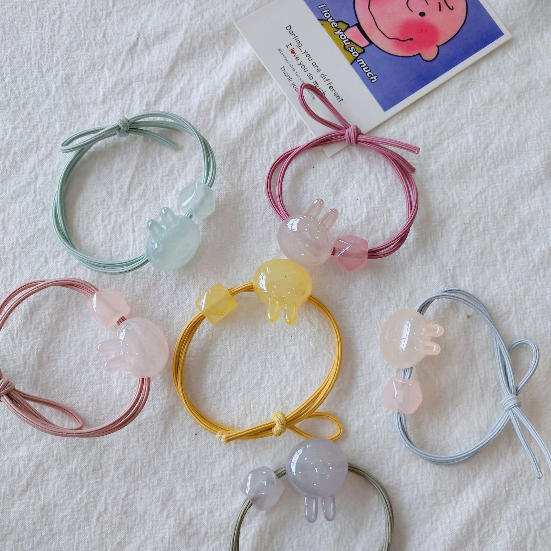 亚克力厂家韩版女式可爱发绳 新款扎头发橡皮筋发饰头绳少女头绳