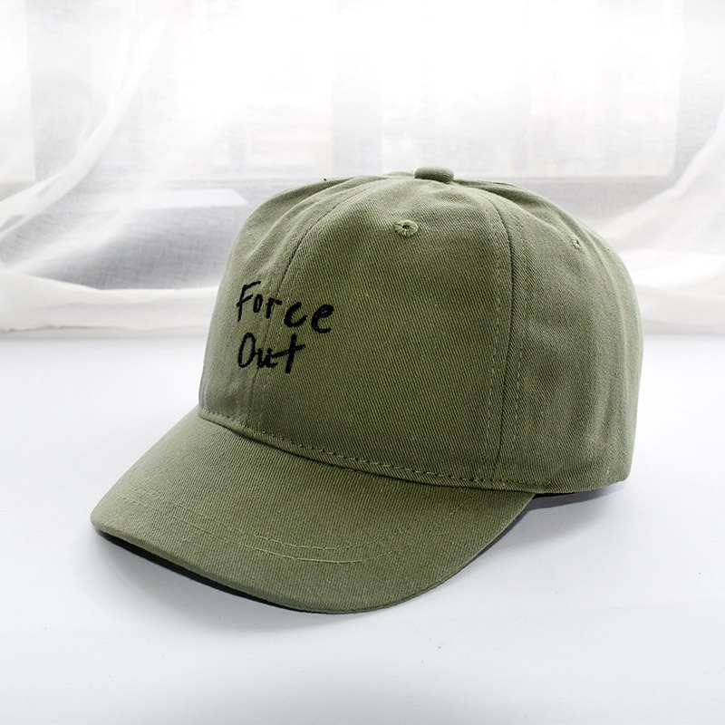 字母短帽檐美式复古纯色帽子男潮人情侣软顶户外棒球帽男鸭舌帽男