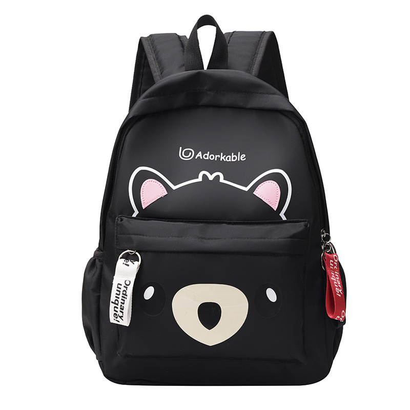 Schoolbag Female New Cartoon Cute Bear Middle and High School Student Schoolbag Unisex Backpack Lightweight Waterproof Backpack