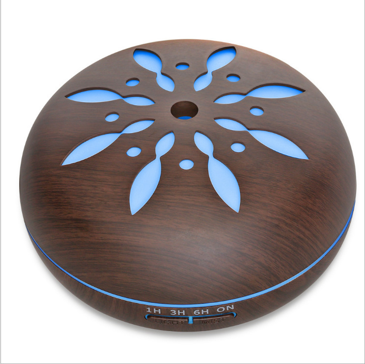 550ml Petal Wood Grain Aromatherapy Humidifier Essential Oil Aromatherapy Machine Large Capacity Fragrance Lamp Diffuser