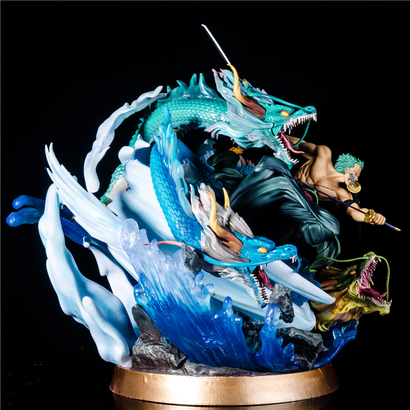 动漫手办海贼gk超大三千世界三龙黑珍珠索隆手办模型摆件figure