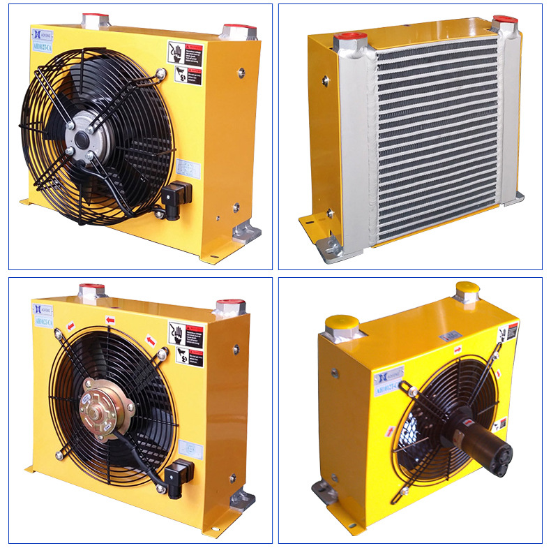 液压油风冷却器 ah1012t风冷式油冷却器 立式液压油散热器换热器-阿里