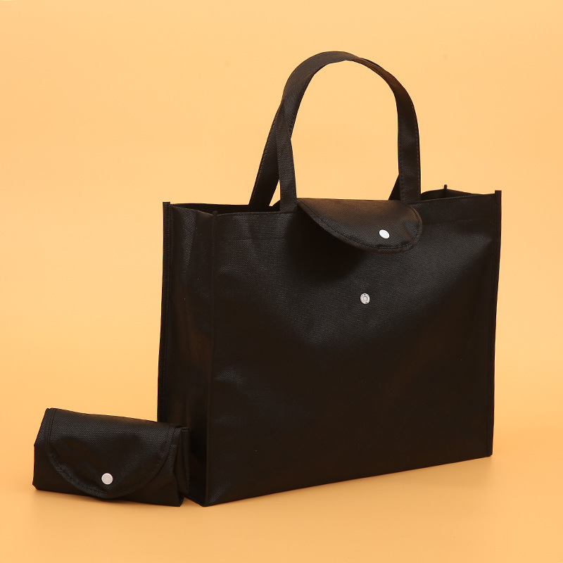 Factory Customized Printing Logo Handbag Shopping Bag Advertising Gift Bag Film Folding Storage Non-Woven Bag