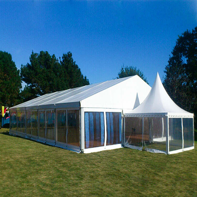 户外活动篷房 餐饮区玻璃墙帐篷 婚庆欧式尖顶帐篷房车展德国大篷