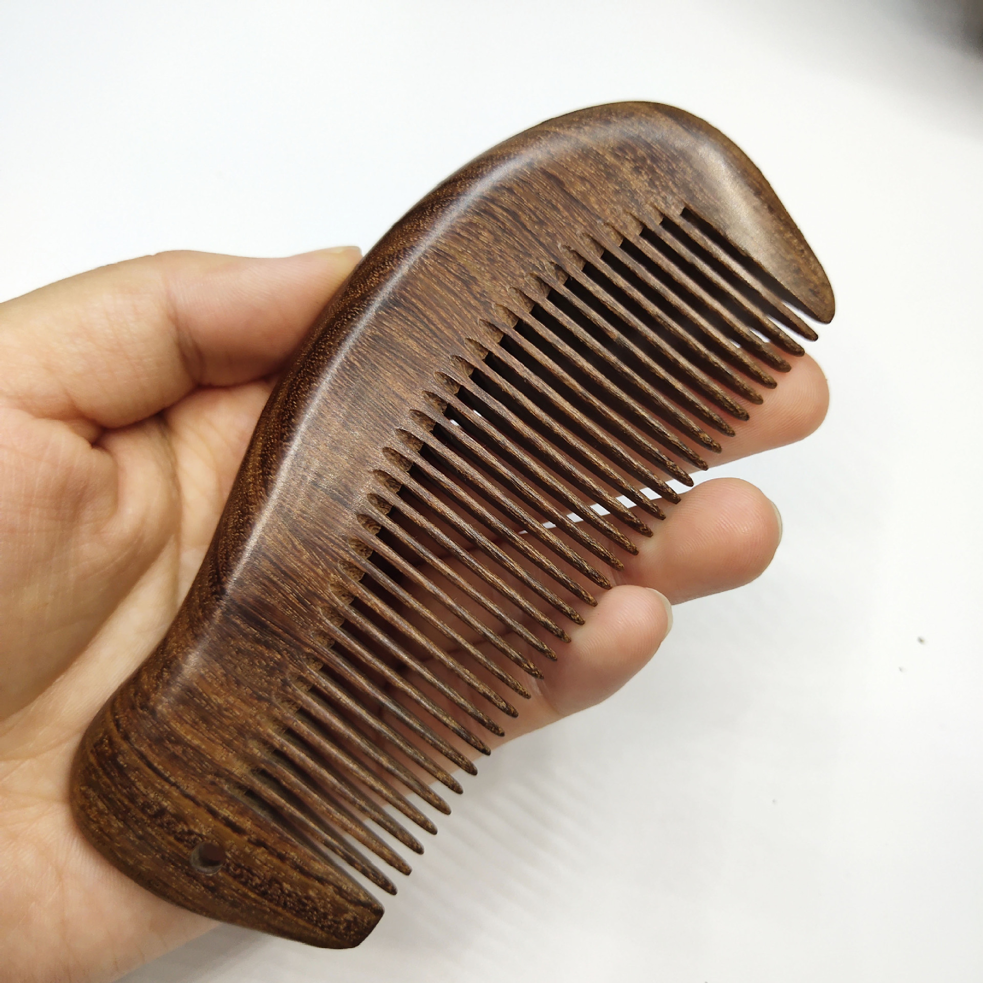 精艺黑金檀木梳凤凰形木梳子 厂家直销可来样定制刻花及logo