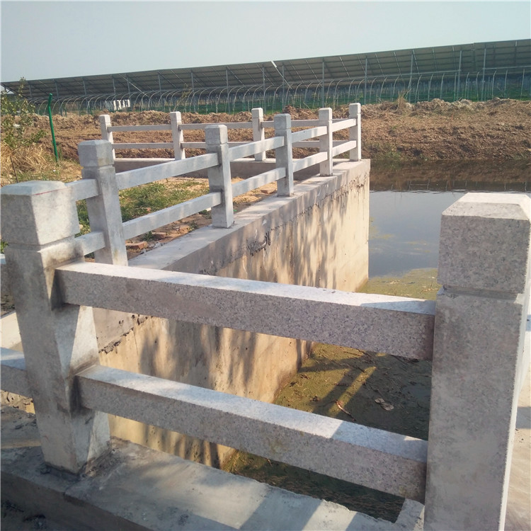河堤栏杆 水库横杆护栏养鱼池石材栏杆 大理石栏杆
