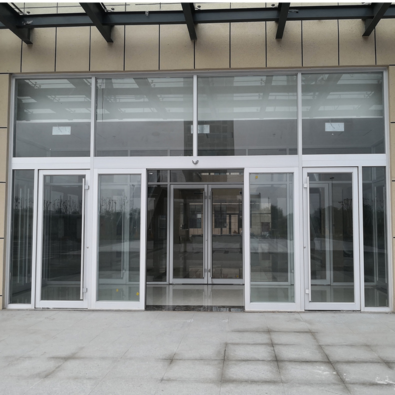 电动玻璃自动平移感应门厂家定制办公大楼平移门可侧门隔音防盗门