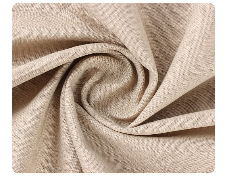 素色纯色亚麻布料棉麻衣服装布料裤料手工diy棉麻布料背景面料