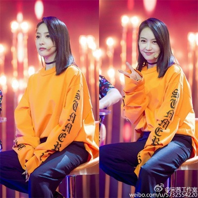 gd权志龙宋茜同款韩国套头t恤宽松 长袖百da情侣装字母打底衫