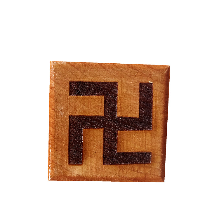 佛法僧宝印章 佛教法器法印5公分单面印佛法木质用品工艺品三宝印