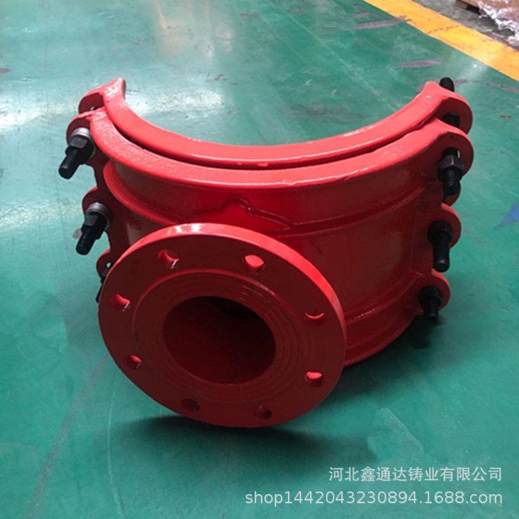 球墨铸铁带压开孔管道三通分水器 管道增接口分水抱卡