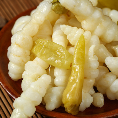 贵州山里人黔山玉珠宝塔莱地牯牛山椒味微辣味下饭爽口菜