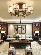 新中式客厅吸顶灯大气家用简约中国风餐厅卧室大厅创意灯全屋套餐
