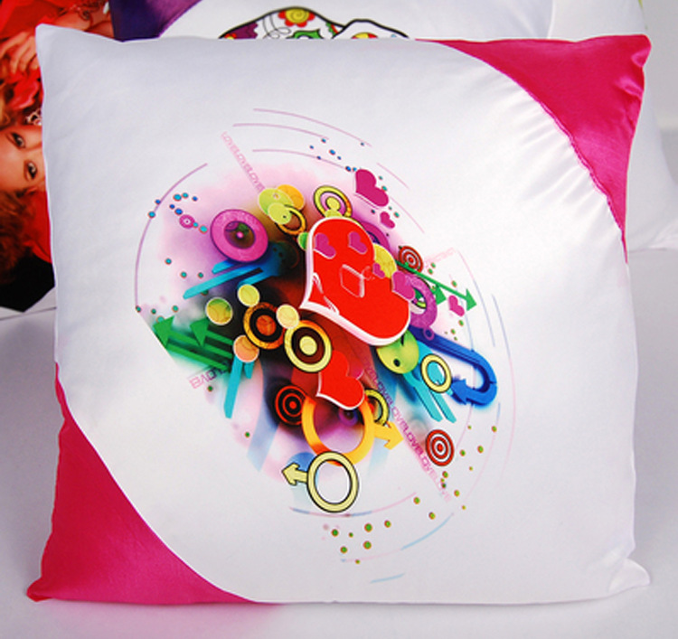 热转印抱枕可印双面真人来图定做照片抱枕套情侣靠枕头靠垫对角枕