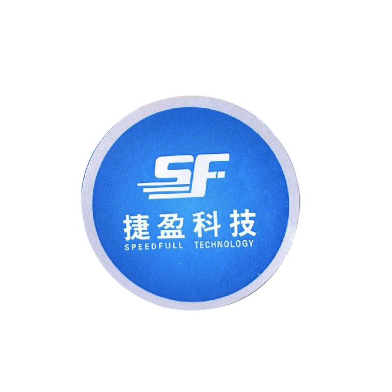 Adhesive Sticker Custom Door Plate Handle Stickers round Logo Trademark PVC Advertising Sticker Custom Printing