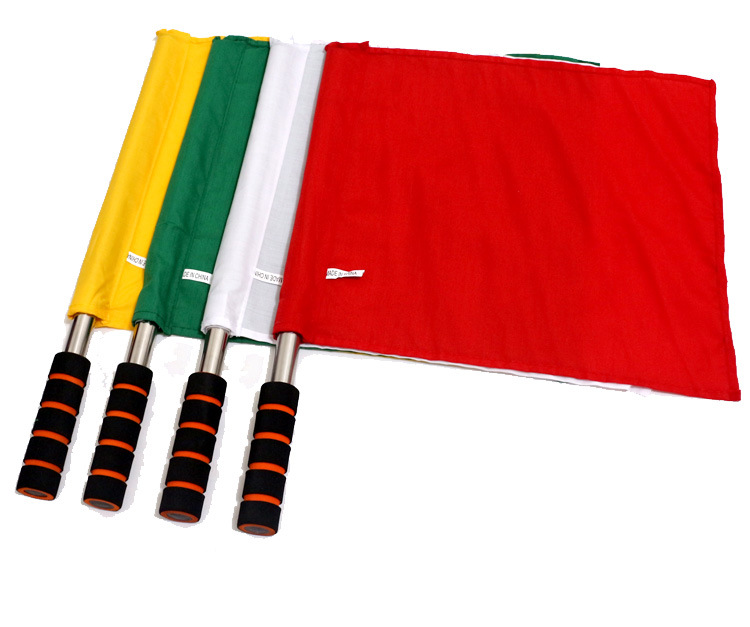 红白指挥旗裁判旗信号旗帜发令用旗边裁旗帜巡边旗交通警示旗批发