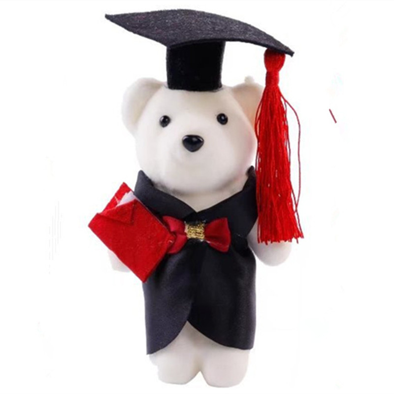 Student Gift Wholesale Graduation Bear Men's and Women's Bear Doctor Bear Doll Teacher's Day Gift Cartoon Doll Bouquet