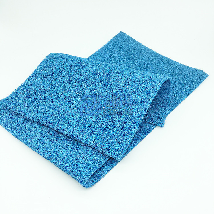 蓝色负离子海绵pm2.5雾霾净化海绵滤网材料活性炭光触媒海绵