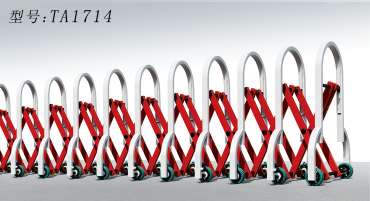 推拉伸缩不锈钢护栏市政养护中央临时施工隔离折叠安全护栏路障