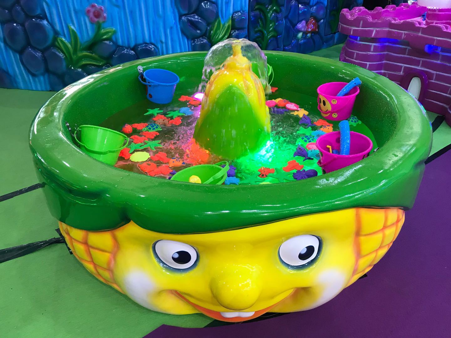 儿童乐园玻璃钢钓鱼池 商场 广场游乐场钓鱼池摊位捞鱼池厂家直销