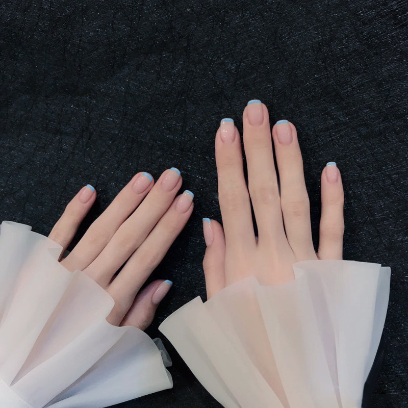 2020新款3d指甲贴美甲片成品可拆卸法式假指甲片穿戴美甲贴s116