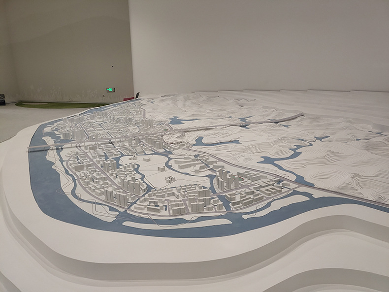 厂家供应投影白莫沙盘 地心地貌房产销售建筑模型 四川省素模设计