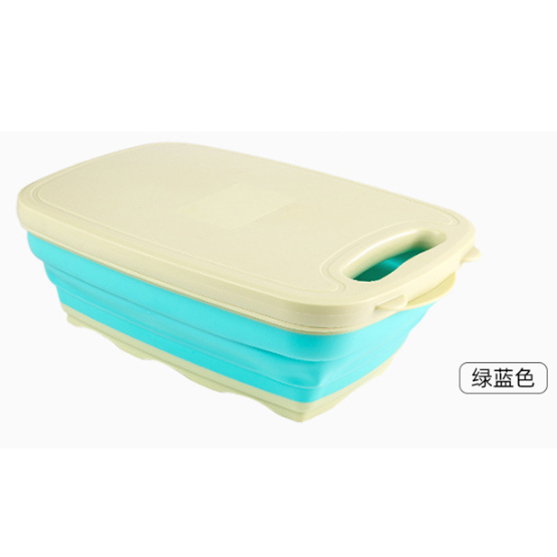 New Kitchen Multi-Functional Folding Cutting Board Set with Foldable Filter Basket Vegetable Basket Potatoes Grater Kitchen Knife Set